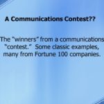 Communications Contest 1